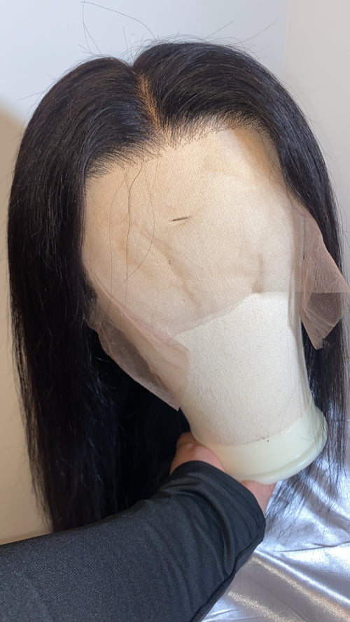 13/6 wig jet black wig